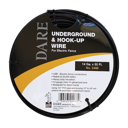 Dare Products Dare 2000 V Underground and Hook-Up Wire Black 2488